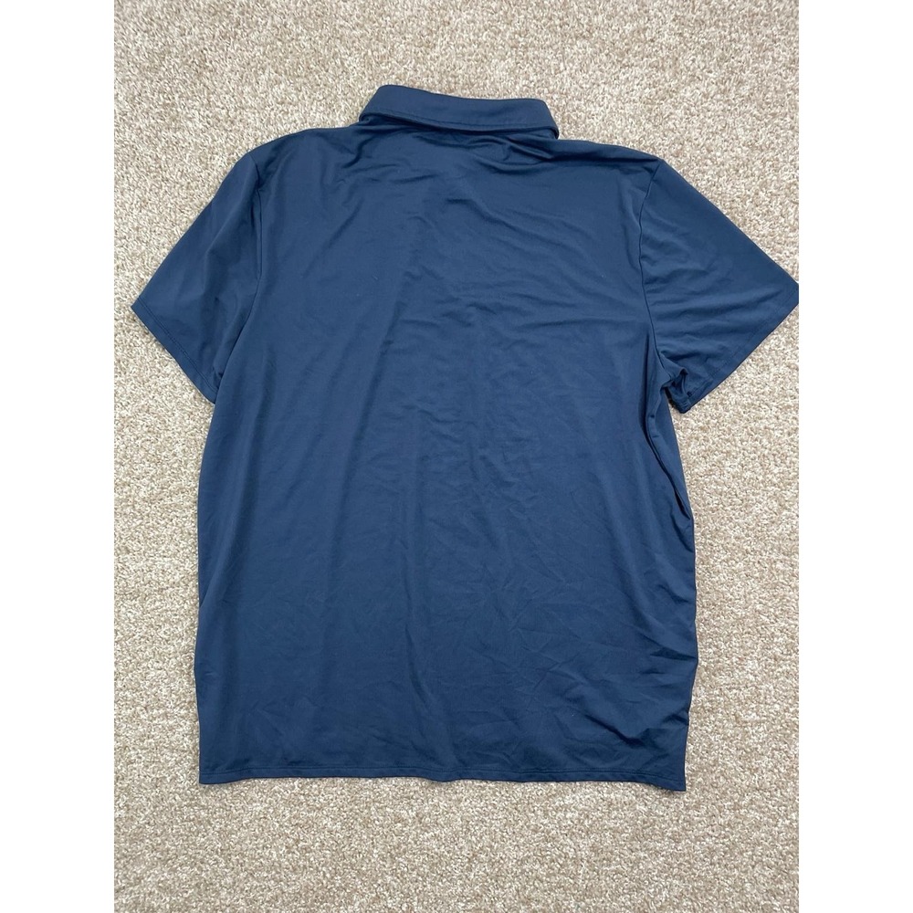 All I'm Motion Polo Shirt Mens Large Performance Short Sleeve Blue - Picture 2 of 4